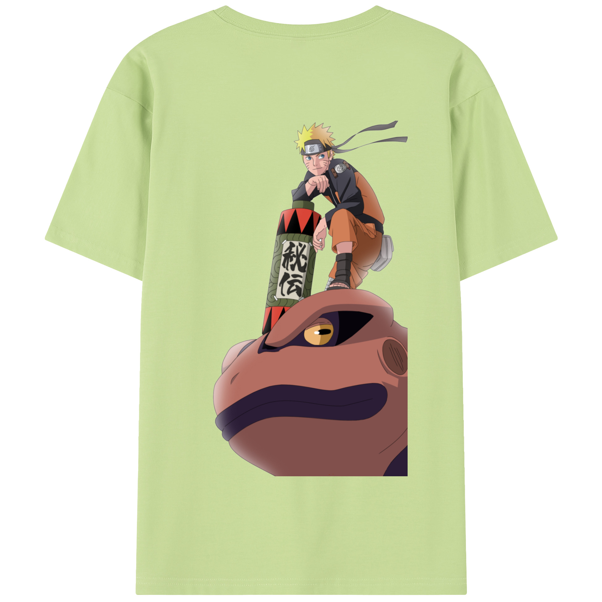 （画像用） NARUTO -ナルト- うずまき ナルト Uzumaki Naruto 綿100％半袖Tシャツ（背面プリント）